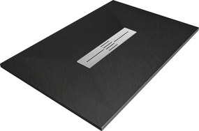Mexen Toro obdĺžniková sprchová vanička SMC 100 x 70 cm, čierna - 43707010