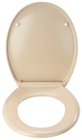 Svetloružové WC sedadlo s jednoduchým zatváraním Wenko Premium Ottana, 45,2 × 37,6 cm
