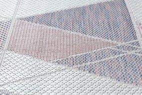 Dywany Łuszczów Kusový koberec Sion Sisal Triangles B3006A ecru/pink – na von aj na doma - 120x170 cm
