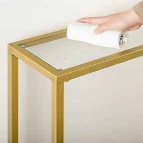 Konzolový stolek Vasagle Grit 100 cm zlatý