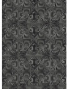 Dizajnová 3D vliesová tapeta mural ORNAMENT tmavo šedý