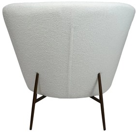 Biele kreslo z textílie buklé Orbit – DAN-FORM Denmark