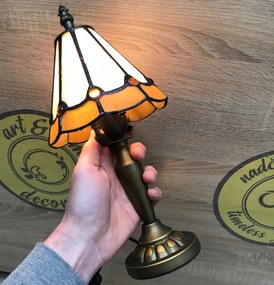 Tiffany lampa na nočný stolík vitráž Prezent 91 32*16