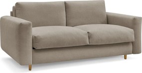 Taupe pohovka na každodenné spanie/rozkladacia 220 cm Cocoone – Bobochic Paris