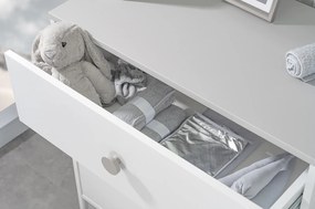 Zásuvková komoda Spencer - biela/šedá