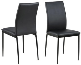 Jedálenská stolička Demina II čierna