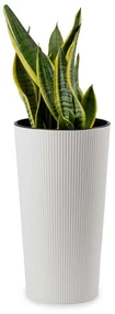 PLASTOVÝ KVETINÁČ URBANIKA ECO 46X25 CM BIELA
