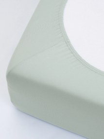 Jersey plachta s elastanom Deluxe 120 × 200 cm – sivozelená