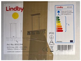 Lindby - Luster na lanku WATAN 4xE14/28W/230V LW1304