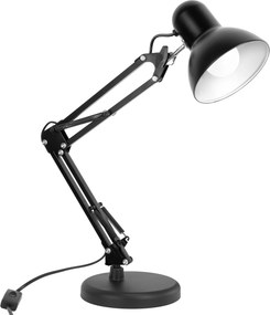 Toolight Toolight, JNH042-1TD, stolná lampa s nastaviteľným ramenom, kresliarsky štýl, 1× E27, čierna, OSW-56233