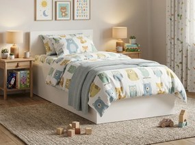 Posteľ SOFIA 80 x 200 cm, biela Rošt: S lamelovým roštom, Matrac: Matrac COCO MAXI 20 cm