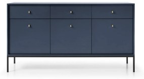 Komoda Mono, tmavomodrá, so zásuvkami (MKSZ154), navy/black