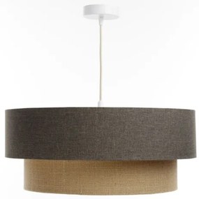 Luster na lanku BOHO TRINITI 1xE27/60W/230V šedá/béžová