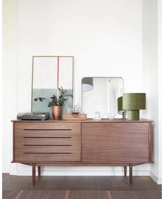 Komoda v dekore orechového dreva Kave Home Carolin