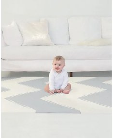 Skip Hop - Penové puzzle 72ks šedá/béžová