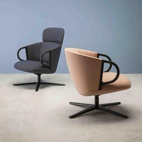 CUCARACHA čalúnené lounge kreslo CUCARACHA LB BL