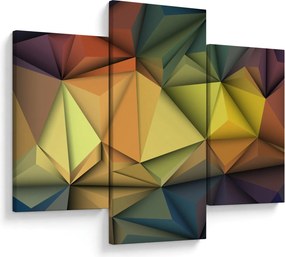 Obraz - Polygonálna 3D abstrakcia (90x60 cm)