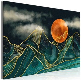 Artgeist Obraz - Mountain Calm (1 Part) Wide Veľkosť: 60x40, Verzia: Na talianskom plátne