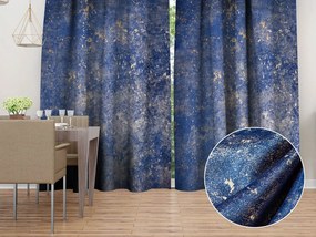 Biante Zamatový záves Isabela IBL-005 Gold Design kráľovská modrá - šírka 270 cm 270x210 cm