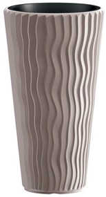 Prosperplast Kvetináč Sandy Slim, 39 x 71 x 39 cm , kávová