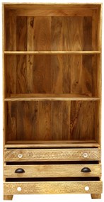 furniture-nabytek.cz - Knižnica do obývačky 90x180x35 z masívu mango