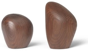 Ferm Living Solnička a korenička Cairn Dark Ash Wood