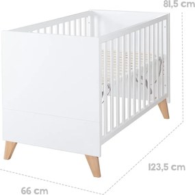 Biela postieľka 60x120 cm Léon – Roba