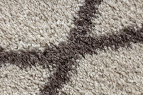 Koberec BERBER BENI krémový, strapce, Maroko Shaggy