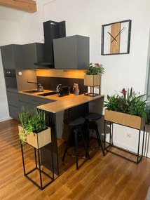 Dekorstudio Moderný kvetináč LOFT FIORINO dub 42x22x50cm