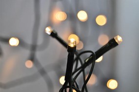LED vonkajšia vianočná reťaz - 200 LED - 8 funkcií - farba teplá biela