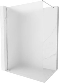 Mexen, Mexen Kioto-X sprchová stena 130 x 200 cm, mráz 10 mm, chróm - 800-130-101-01-30-X