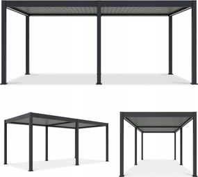 Záhradná terasová pergola Elegance Automatická 3x6 s Led osvetlením