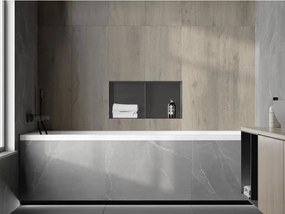 Mexen X-Wall-NR, polica na zapustenie bez príruby 60 x 30 cm, grafitová matná - 19E1603010S