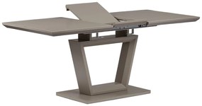 Dizajnový rozkladací stôl na jednej centrálnej nohe v lanýžovej farbe |  BIANO