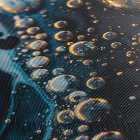 Obraz - Atramentové kvapky (120x50 cm)