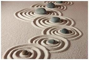 Samolepiaca fototapeta kamene v piesočnatých kruhoch