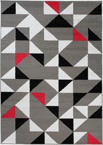 TA Koberec Z896D GRAY MAYA PP ESM Biely Obdĺžnikový Rozmer: 200x200 cm