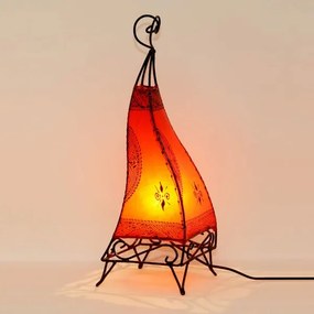 Orientálna rohová lampa Ibis 60cm oranžová