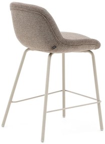 Barová stolička sivobéžová (výška sedadla 65 cm) Aimin – Kave Home