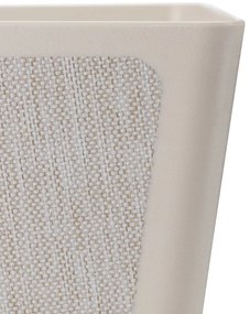 PLASTOVÝ KVETINÁČ PILEA TX 18X18 CM KRÉMOVÁ