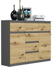 Dizajnová komoda S-62D s čistými líniami - rôzne farebné prevedenia artisan