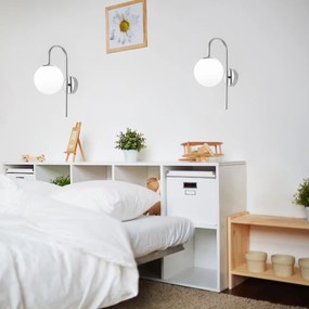 Toolight Toolight, nástenné svietidlo 1xE27, G092-1W, chrómová, OSW-09717