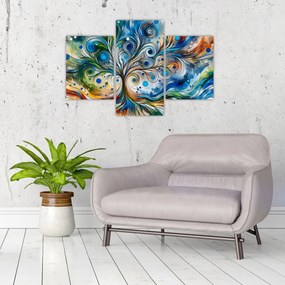 Obraz – Farebný energetický strom (90x60 cm)