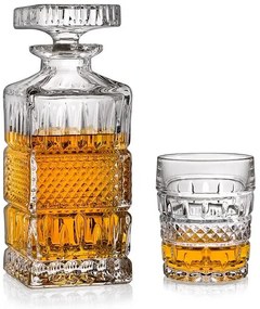 Crystal Bohemia BRITTANY whisky set (1 + 6)