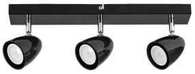 Rabalux 73019 - Bodové svietidlo PERICO 3xGU10/5W/230V čierna