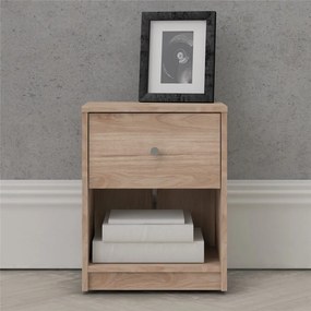 Nočný stolík v dekore duba s poličkami May - Tvilum