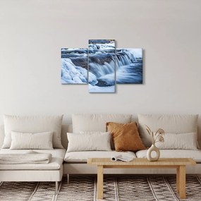 Obraz rieky v zime (90x60 cm)