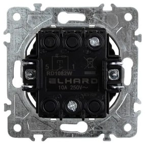 Elhard Okrúhle tlačidlo Rondo č.1/0So s LED indikátorom, biele RD1082W