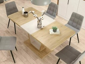 Jedálenský rozkladací stôl Nigel 120/160 cm dub Cremona Torro/kašmírový