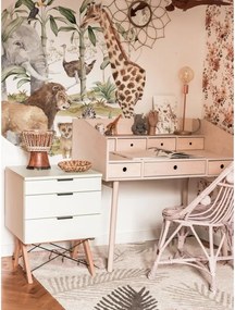 Samolepka do detskej izby Savanna svet v kruhu M